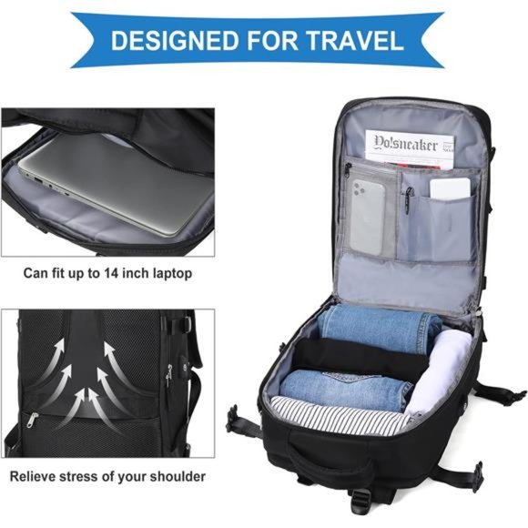 Large Travel Backpack For Women Men Carry On Backpack Hiking Backpack Waterproof